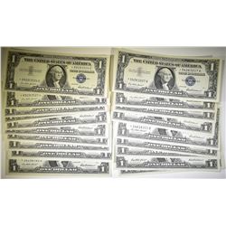 20-1957 $1.00 STAR NOTE SILVER CERTS CH UNC