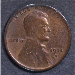 1914-D LINCOLN CENT G/VG