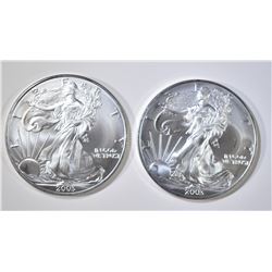 2-2003 BU AMERICAN SILVER EAGLES