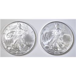 2-2005 BU AMERICAN SILVER EAGLES