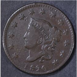 1820 SMALL DATE LARGE CENT  F-VF