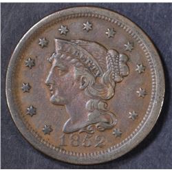 1852 LARGE CENT  XF