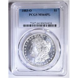 1883-O MORGAN DOLLAR PCGS MS-64 PL