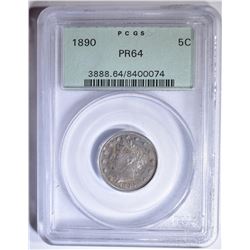 1890 LIBERTY NICKEL PCGS PR-64