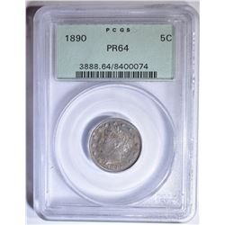 1890 LIBERTY NICKEL  PCGS PR-64