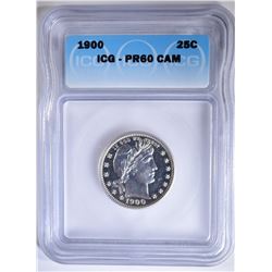 1900 BARBER QUARTER  ICG PR-60 CAM