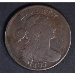 1803 LARGE CENT SMALL DATE LARGE FRACTION VG