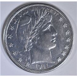 1911-D BARBER HALF DOLLAR AU