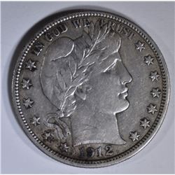 1912 BARBER HALF DOLLAR  XF