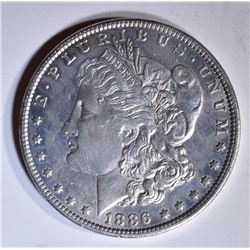 1886-O MORGAN DOLLAR  AU/BU