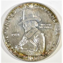 1921 PILGRIM COMMEM HALF DOLLAR AU/BU