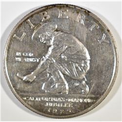 1925-S CALIFORNIA COMMEM HALF DOLLAR AU/BU