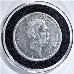 1883 HAWAII HALF DOLLAR AU/BU