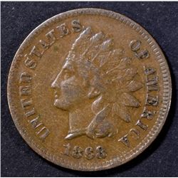 1868 INDIAN CENT VF