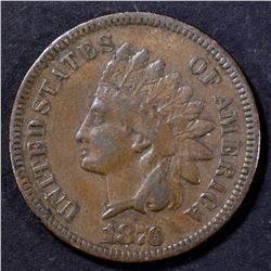 1876 INDIAN CENT FINE