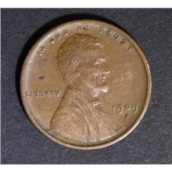 1909-S LINCOLN CENT XF