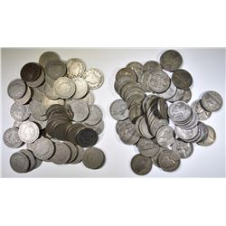 MIXED CIRC NICKEL LOT: