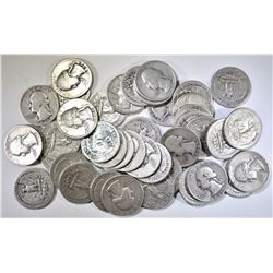 $10.00 FACE VALUE 90% SILVER WASHINGTON QUARTERS