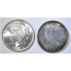 1923-P,D PEACE DOLLARS, BU