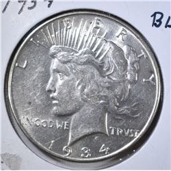 1934 PEACE DOLLAR BU