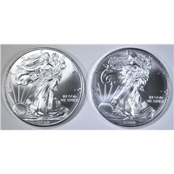 2-2009 BU AMERICAN SILVER EAGLES