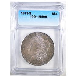 1879-S MORGAN DOLLAR ICG MS-65 COLOR