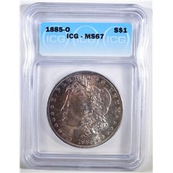 1885-O MORGAN DOLLAR ICG MS-67