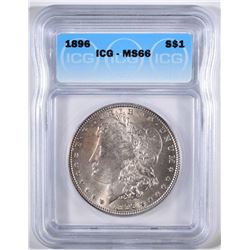 1896 MORGAN DOLLAR ICG MS-66