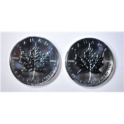 2-BU 2006 CANQADIAN SILVER DOLLARS