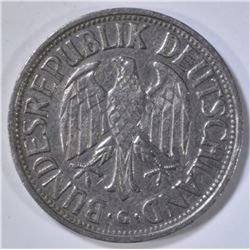 1955-G 1 DEUTSCHE MARK SCARCE COIN