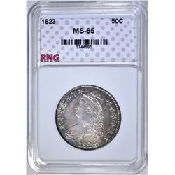 1823 BUST HALF DOLLAR RNG GEM BU