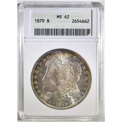 1879 MORGAN DOLLAR ANACS MS-62