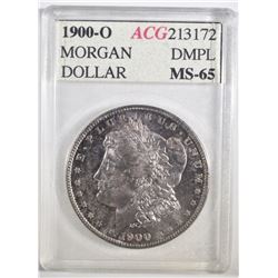 1900-O MORGAN DOLLAR ACG GEM BU DMPL