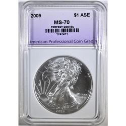 2009 AMERICAN SILVER EAGLE, APCG PERFECT GEM BU