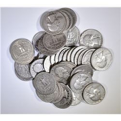 $10 FACE VALUE 90% SILVER QUARTERS