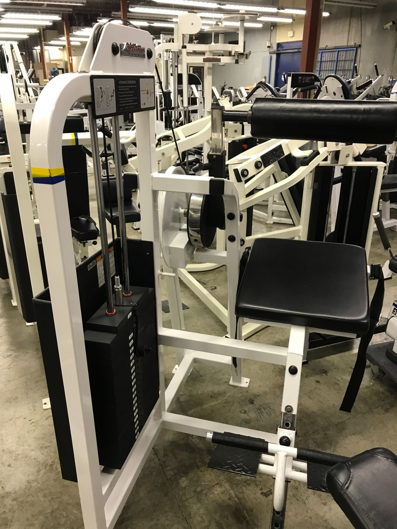 LIFE FITNESS LOW BACK EXTENDER STATION