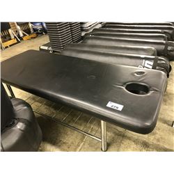 BLACK MASSAGE TABLE - SOME CONDITION ISSUES