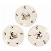Image 1 : Set of (3) Mickey & Minnie Mouse Bavarian China Plates.