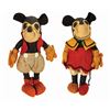 Image 1 : Pair of Mickey and Minnie Mouse Steiff Dolls.