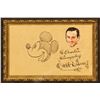 Image 2 : Walt Disney Hand-Drawn Mickey Mouse Sketch & Signature.