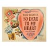 Image 1 : So Dear to My Heart Half-Sheet Poster.