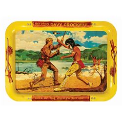 Davy Crockett Tin TV Tray.