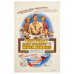 Davy Crockett and the River Pirates One Sheet Poster.