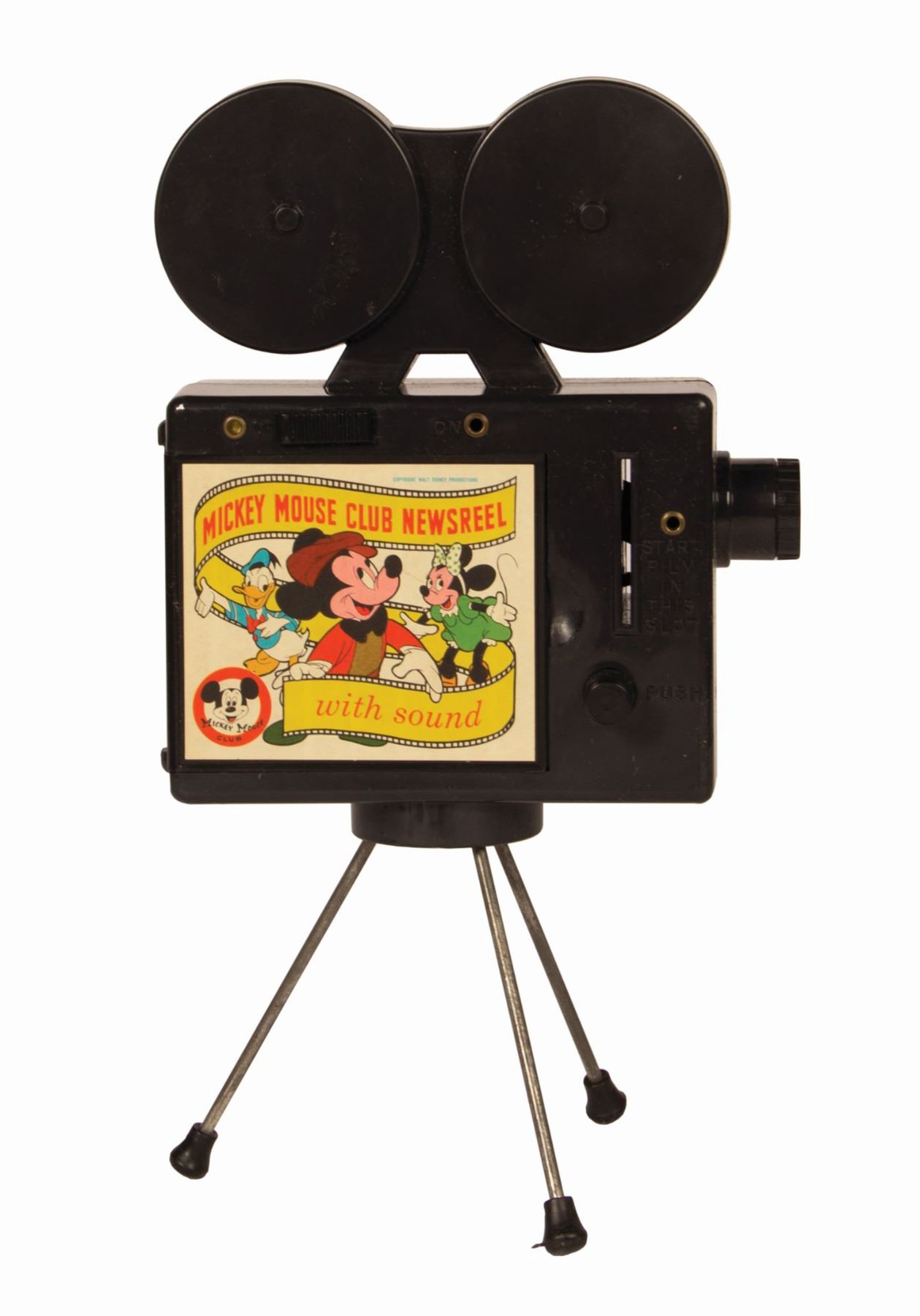 Mickey Mouse Club Newsreel Toy Slide Projector.