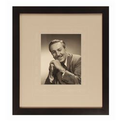 Walt Disney Signed Studio Photograph.