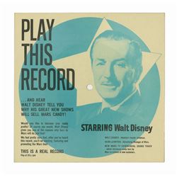 Walt Disney and Mars Candy Promotional Record.