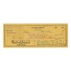 Image 1 : Walt Disney Signed Bank Check to Sister Ruth.
