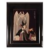 Image 1 : Marc Davis Signed Maleficent Artist Proof Ceramic Tile.
