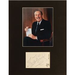 Walt Disney Autographed Mickey Mouse Stationery.