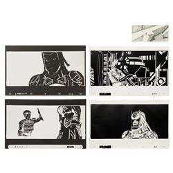 Tron Production Effects Cels, Photostats, & Storyboard.